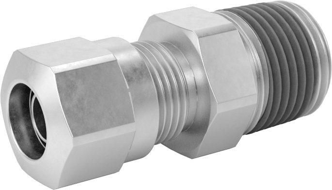 Hava için D.O.T. Pirinç Sıkıştırma Borusu Bağlantı Parçası, Düz Adaptör, 3/8" Dış Çaplı Boru x 3/8 NPTF Erkek için