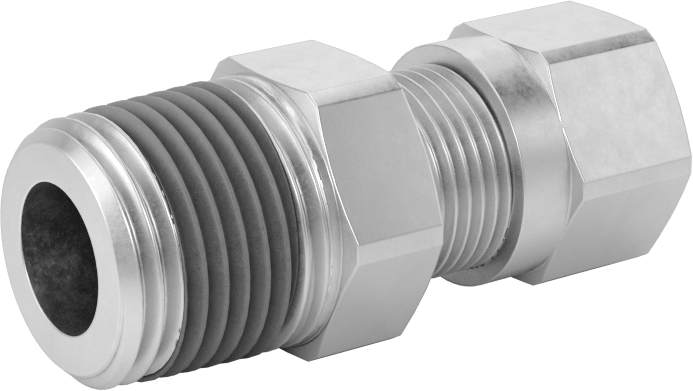 Hava için D.O.T. Pirinç Sıkıştırma Borusu Bağlantı Parçası, Düz Adaptör, 3/8" Dış Çaplı Boru x 3/8 NPTF Erkek için