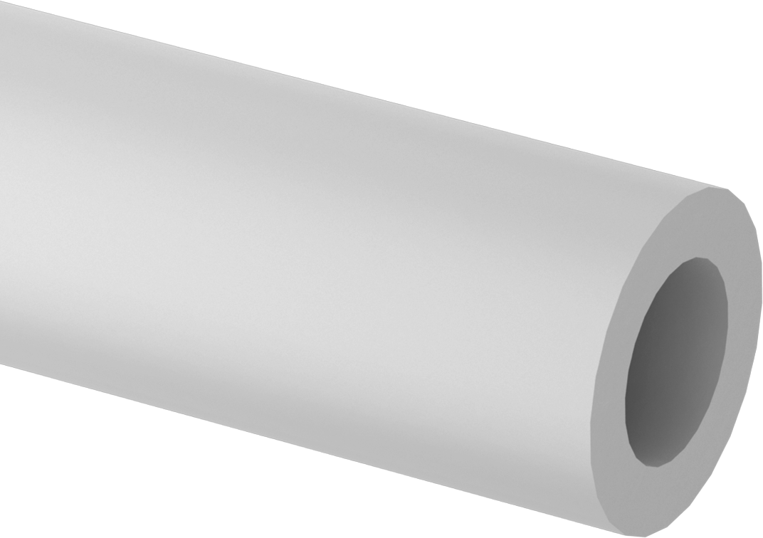 Alev Geciktirici Garolite G-11/FR5 Tüp, Yüksek Sıcaklık, 1/2" Duvar Kalınlığı, 2-1/2" OD, 1-1/2" ID, 36" Uzunluk
