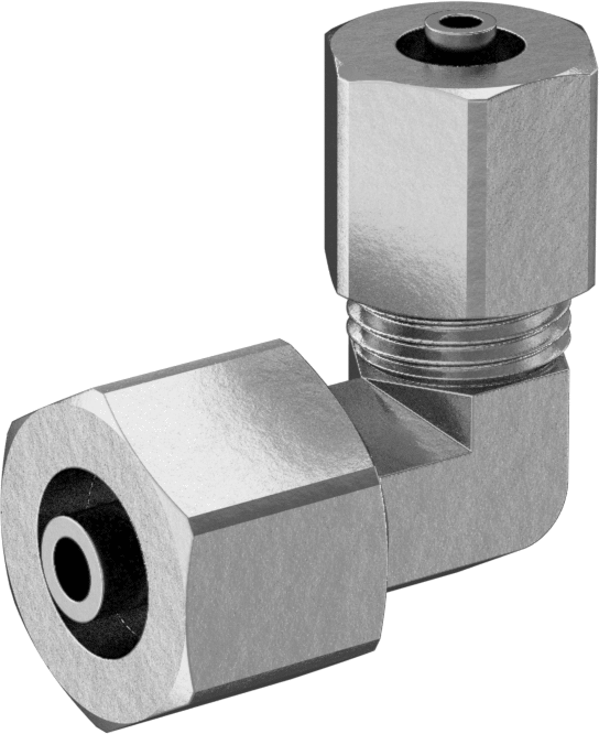 Hava ve Su için Pirinç Sıkıştırma Tüp Bağlantısı, Sıkı Sızdırmazlık, Dirsek Redüktörü, 3/8“ x 1/4” Dış Çaplı Boru için