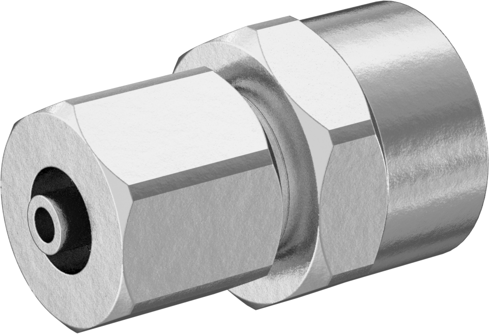 Hava ve Su için Pirinç Sıkıştırma Tüp Bağlantısı, Sıkı Sızdırmazlık, Adaptör, 1/4" Boru Dış Çapı x 1/4 NPT Dişi için
