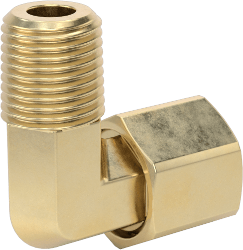 Hava ve Su için Pirinç Sıkıştırma Tüp Bağlantısı, Sıkı Sızdırmazlık, Dirsek, 1/4" Boru Dış Çapı x 1/8 NPT Erkek için