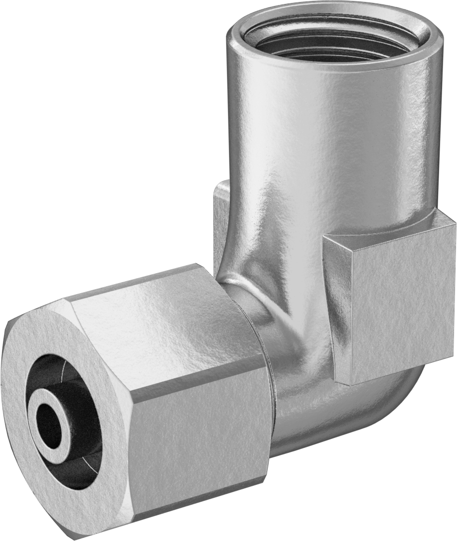 Hava ve Su için Pirinç Sıkıştırma Tüp Bağlantısı, Sıkı Sızdırmazlık, Dirsek, 3/8" Boru Dış Çapı x 1/4 NPT Dişi için