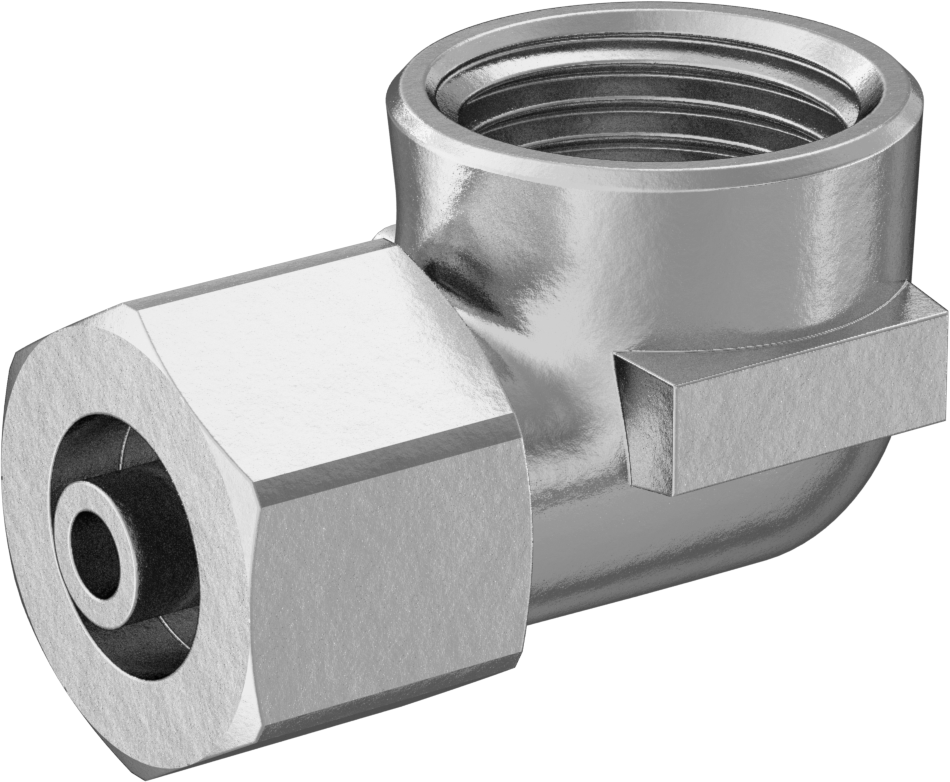 Hava ve Su için Pirinç Sıkıştırma Tüp Bağlantısı, Sıkı Sızdırmazlık, Dirsek, 3/8" Boru Dış Çapı x 3/8 NPT Dişi için