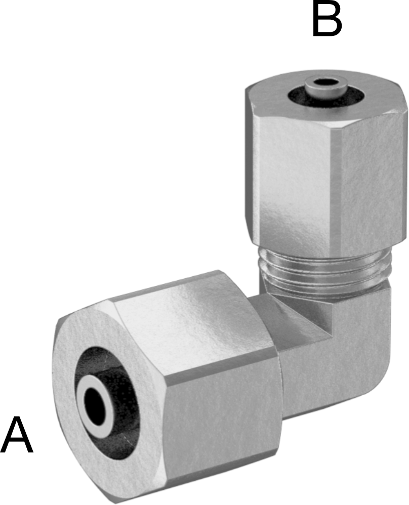 Hava ve Su için Pirinç Sıkıştırma Tüp Bağlantısı, Sıkı Sızdırmazlık, Dirsek Redüktörü, 3/8“ x 1/4” Dış Çaplı Boru için