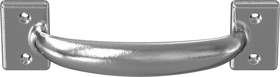Dişsiz Delikli Oval Çekme Kolu, Parlatılmış 304 Paslanmaz Çelik, 4-3/4" Merkezden Merkeze Genişlik