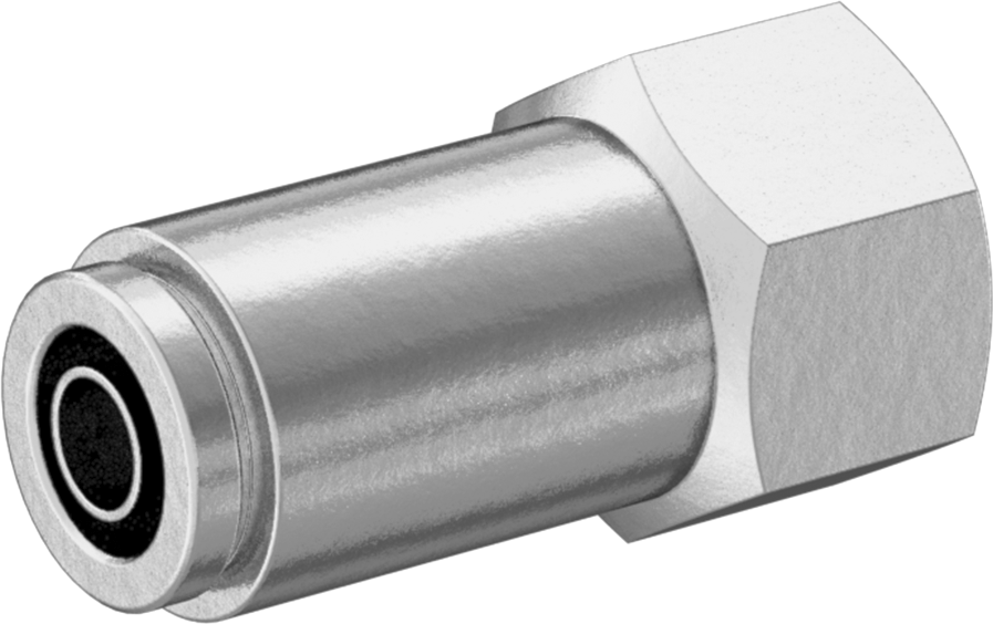 Düşük Sıcaklık D.O.T. Bas-Bağla Boru Bağlantı Elemanı, Hava için, Adaptör, 3/8" Boru Dış Çapı x 1/4 NPTF Dişi için