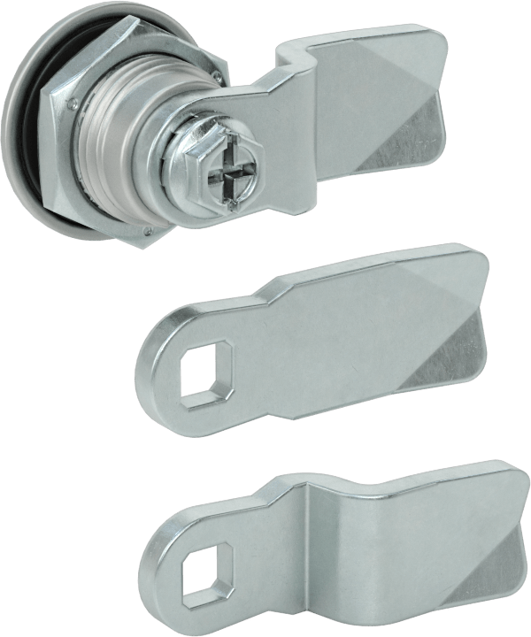 Tepkiye Dayanıklı Üçgen Tahrikli Kam Kilidi, Krom Kaplı Çinko, 1-1/4" Baş Çapı
