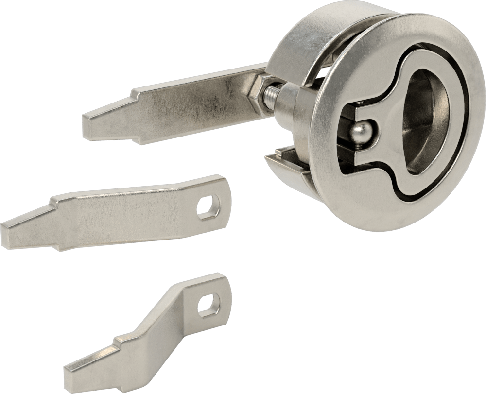 Sıkı Tutuşlu Gömme Halka Saplı Kam Mandalı, 15/32“ Maksimum Kalınlık ve 2-1/2” Delik Çapı için
