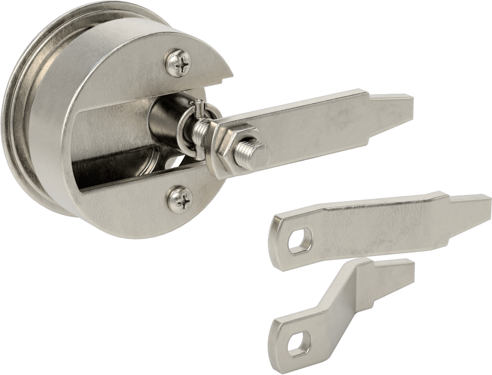 Sıkı Tutuşlu Gömme Halka Saplı Kam Mandalı, 15/32“ Maksimum Kalınlık ve 2-1/2” Delik Çapı için