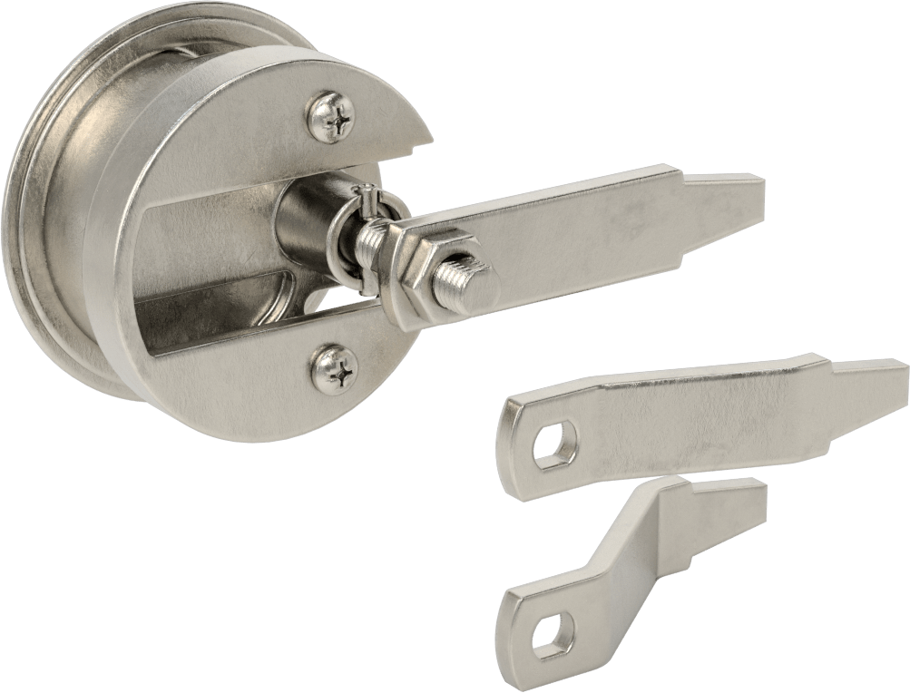 Sıkı Tutuşlu Gömme Halka Saplı Kam Mandalı, 7/8“ Maksimum Kalınlık ve 2-1/2” Delik Çapı için