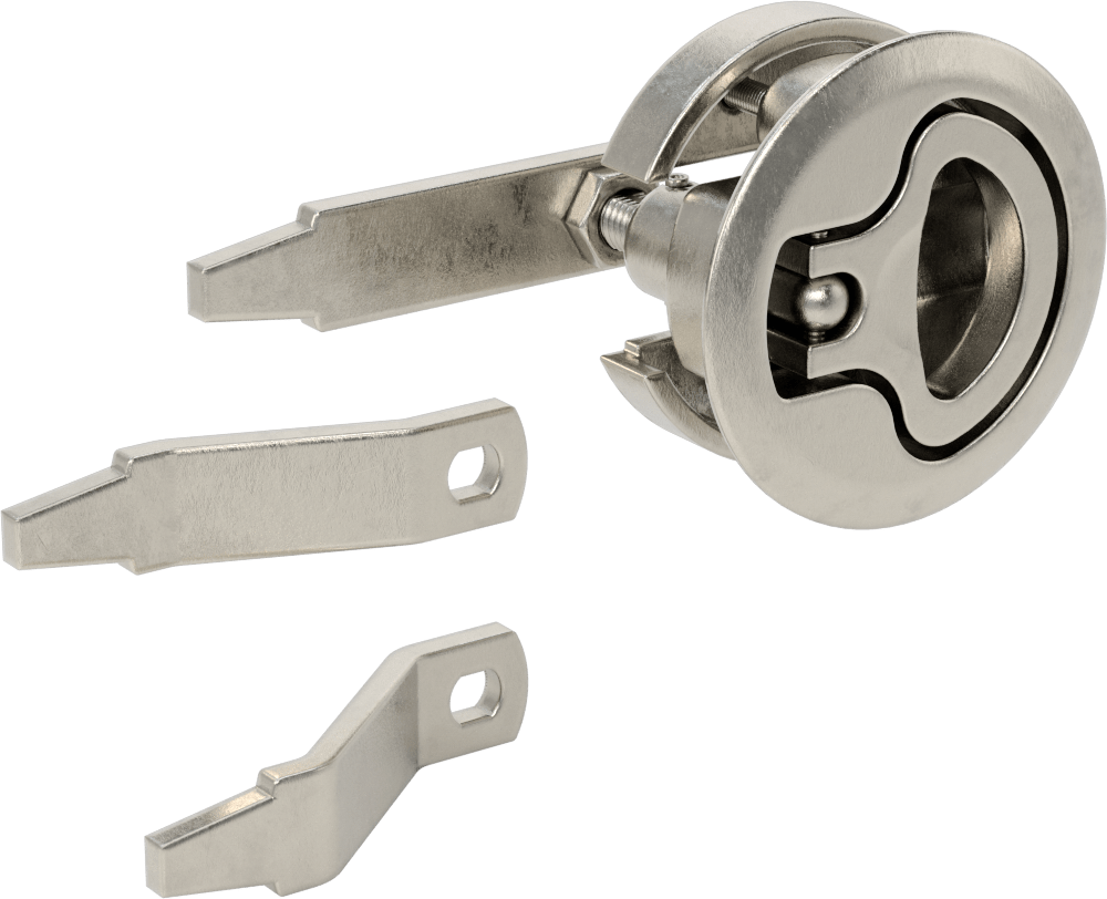 Sıkı Tutuşlu Gömme Halka Saplı Kam Mandalı, 7/8“ Maksimum Kalınlık ve 2-1/2” Delik Çapı için