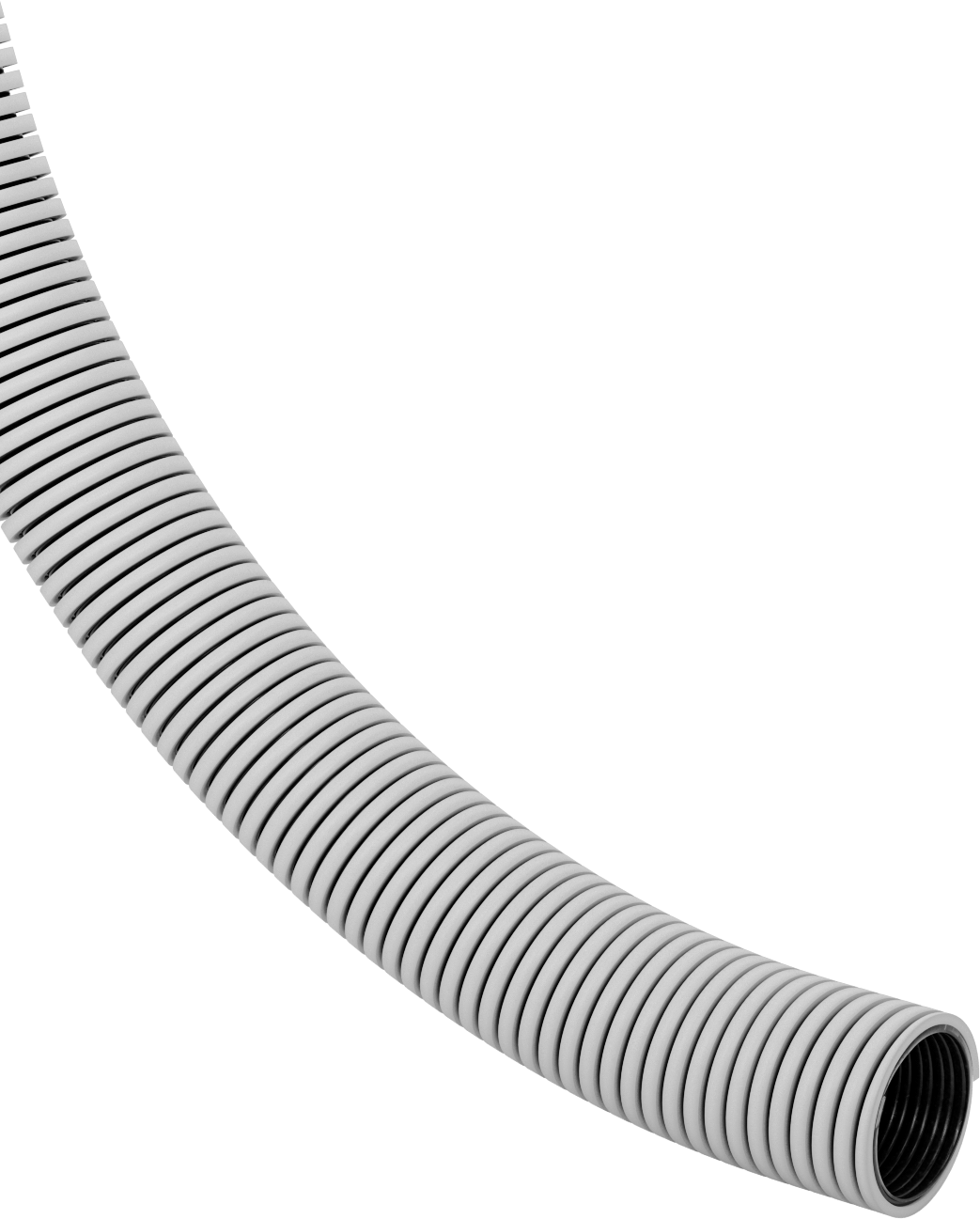 Sıvılar için Ezilmeye Dayanıklı Kanal Hortumu, İşlenmemiş Uçlar ile, 2-1/2" ID, 3-1/16" OD
