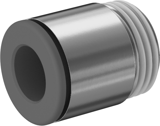 Hava ve Su için Bas-Bağlan Boru Bağlantı Parçası, İç Altıgenli Adaptör, 5/32" Boru Dış Çapı, 1/16 NPT Erkek