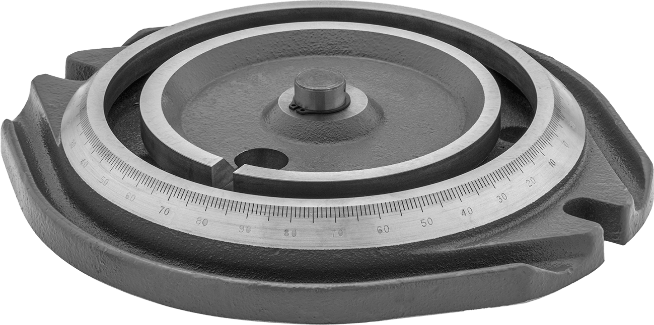 Kurt® Freze Makinesi Döner Mengene Tabanı, Model D60 için, D675, D688 ve Dx8, 360 Derece Döner