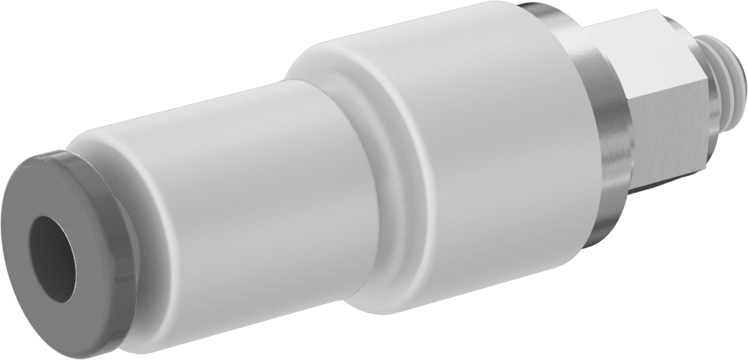 Hava için Dönen Push-to-Connect Boru Bağlantı Elemanı, Adaptör, 4 mm Dış Çap için, M5 x 0,8 mm Erkek, Çift Sıra