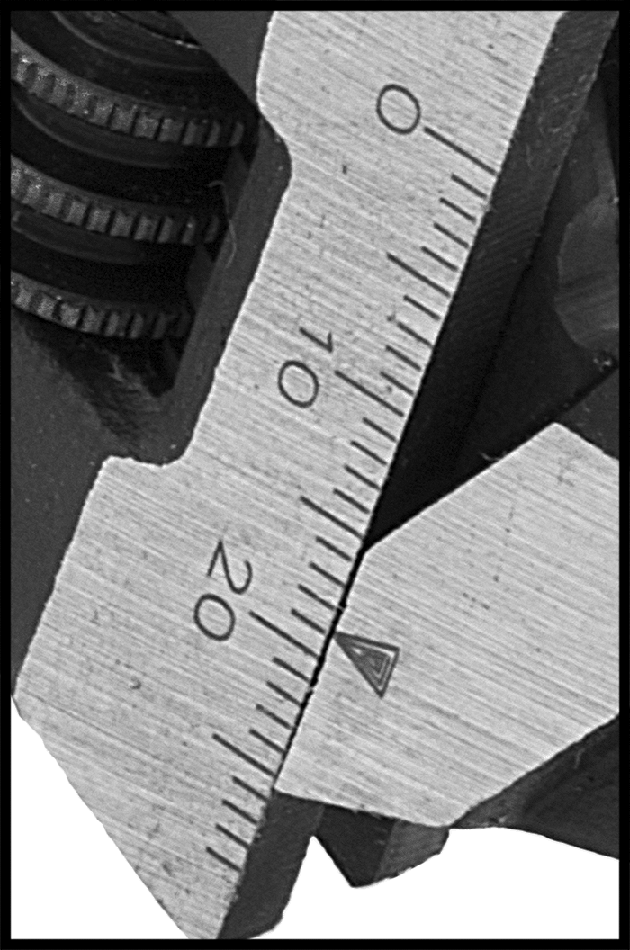 Measuring Scale on Black Wrenches