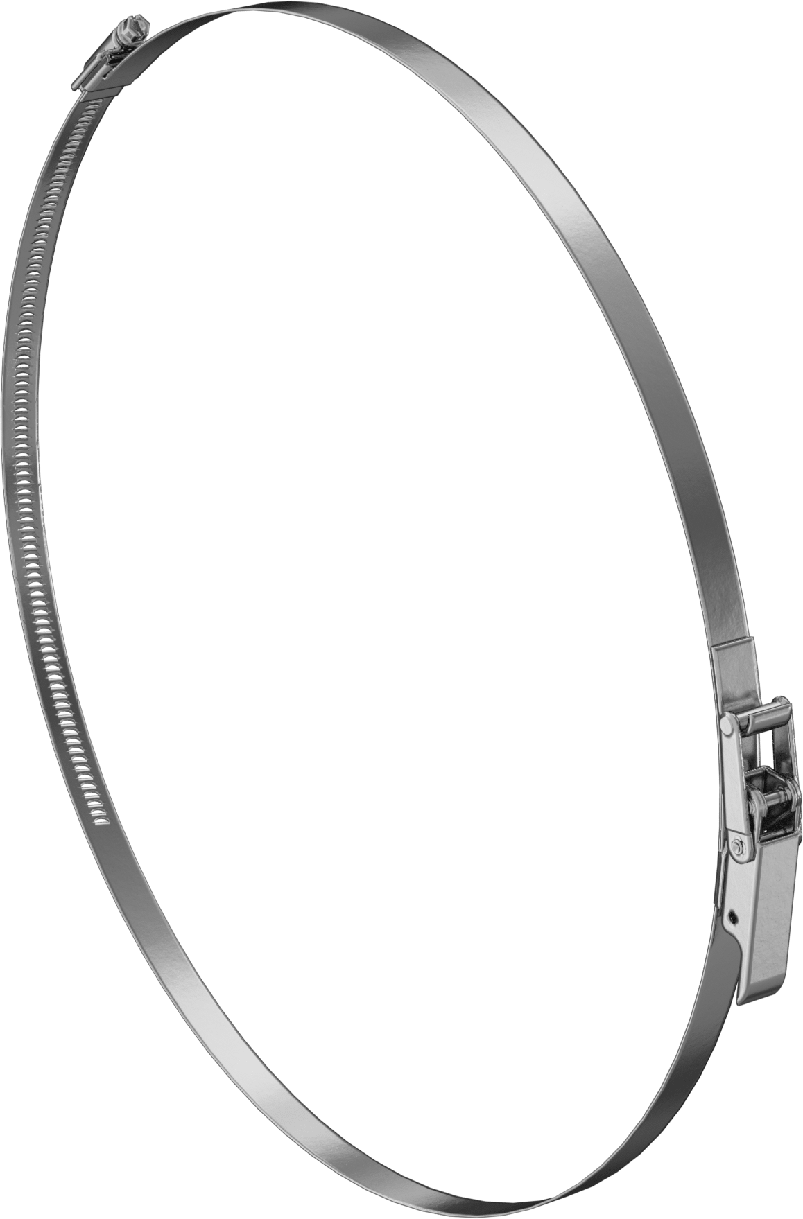 Yük Dereceli Hızlı Açılır Kanal Hortum Kelepçesi, 304 Paslanmaz Çelik, 450 lb. Çalışma Yükü Sınırı, 14-5/8“ - 16-3/8” Kelepçe İç Çap Aralığı