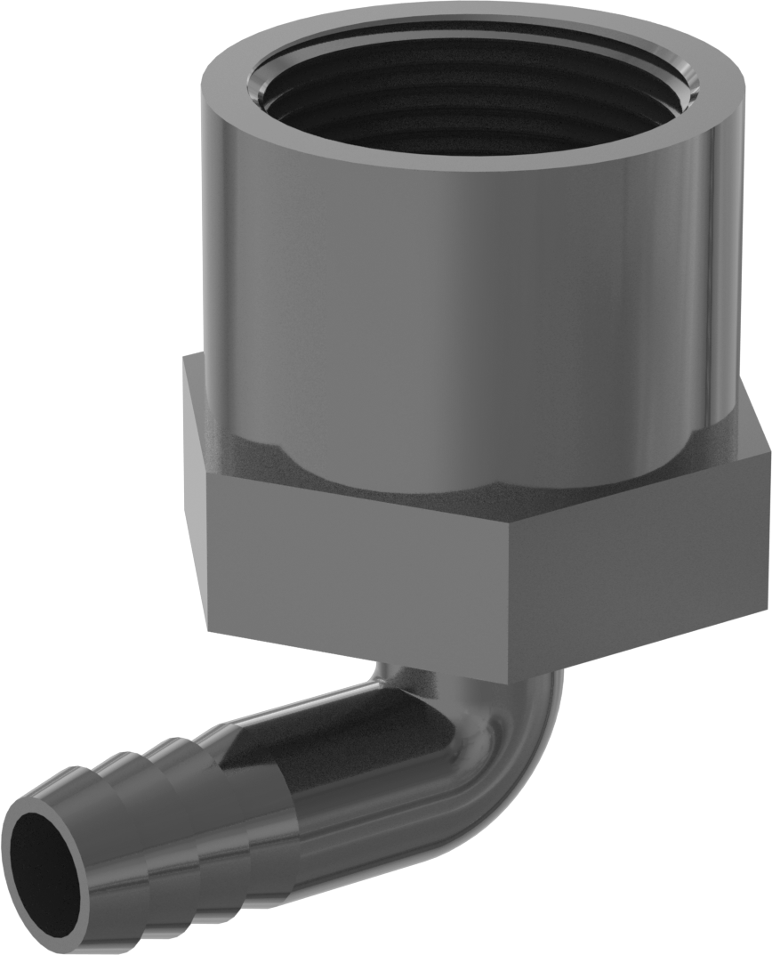 90° Elbow Adapter, Hose × Female Threaded Pipe