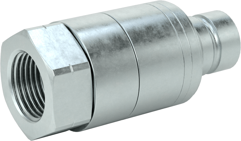 Uluslararası Standart ISO Minimum Sızıntı Hortum Bağlantısı, Basınç Altında Bağlantı 1/2 Plug, 1-1/16"-12 UNF Dişi