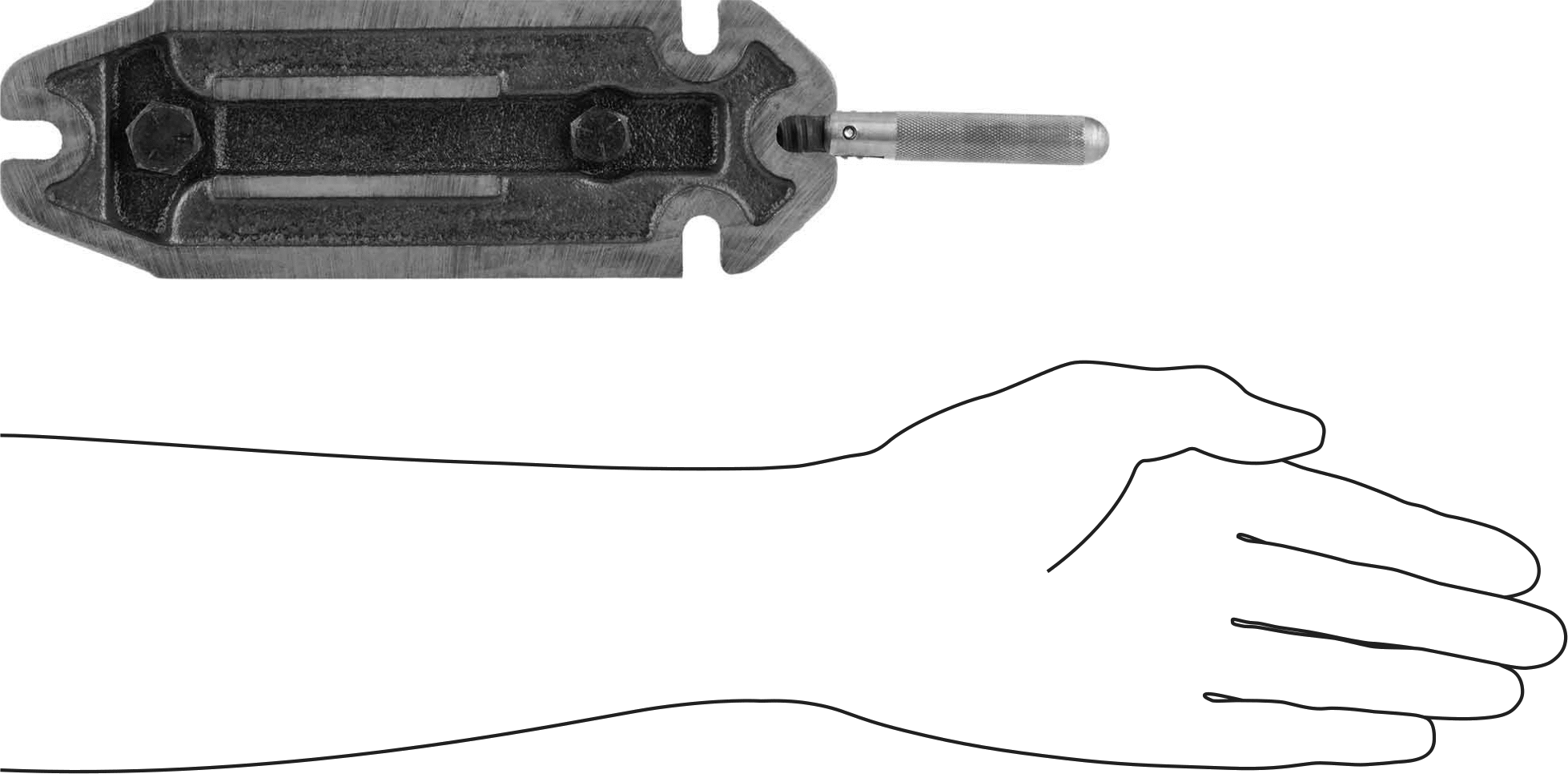 Hızlı Sıkıştırmalı Matkap Pres Mengene, Sabit Taban, Vidalı Çene Kilidi, 3“ Genişlik x 1-1/2” Yükseklik Çeneler