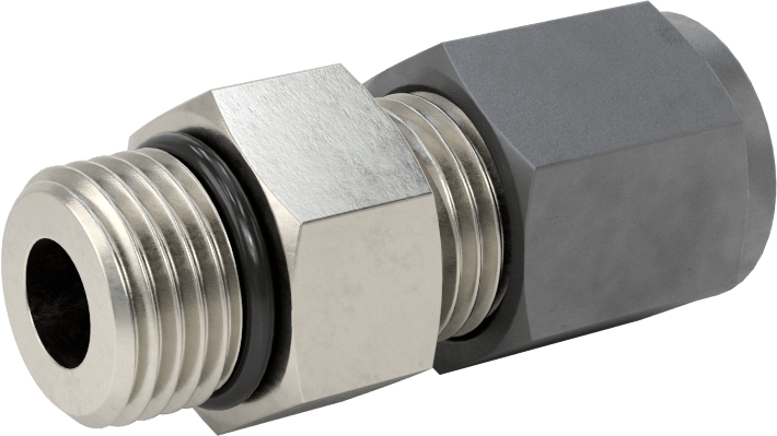 Paslanmaz Çelik Boru için Sıkıştırma Bağlantı Elemanı, 3/8“ Dış Çaplı Boru x 9/16”-18 UNF Erkek Boru Adaptörü