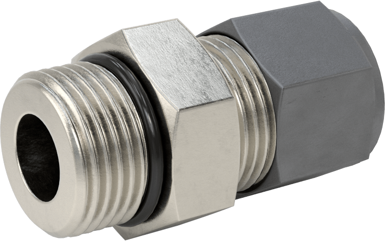Paslanmaz Çelik Boru için Sıkıştırma Bağlantı Elemanı, 3/4“ Dış Çap x 1-1/16”-12 UNF Erkek Boru için Adaptör