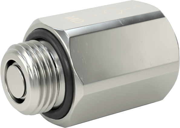 Hava için Bas-Bağlan Boru Bağlantı Parçası, Kapatma, 6 mm Boru x 1/8 BSPP Erkek için Adaptör