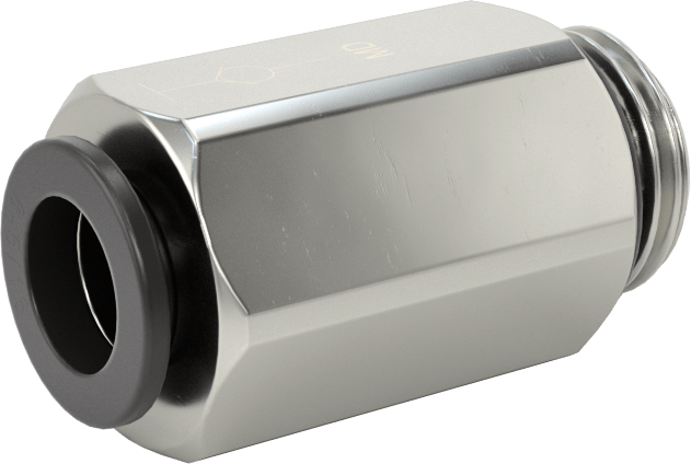 Hava için Bas-Bağlan Boru Bağlantı Parçası, Kapatma, 8 mm boru x 1/4 BSPP erkek adaptör