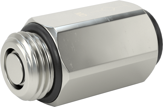 Hava için Bas-Bağlan Boru Bağlantı Parçası, Kapatma, 8 mm boru x 1/4 BSPP erkek adaptör