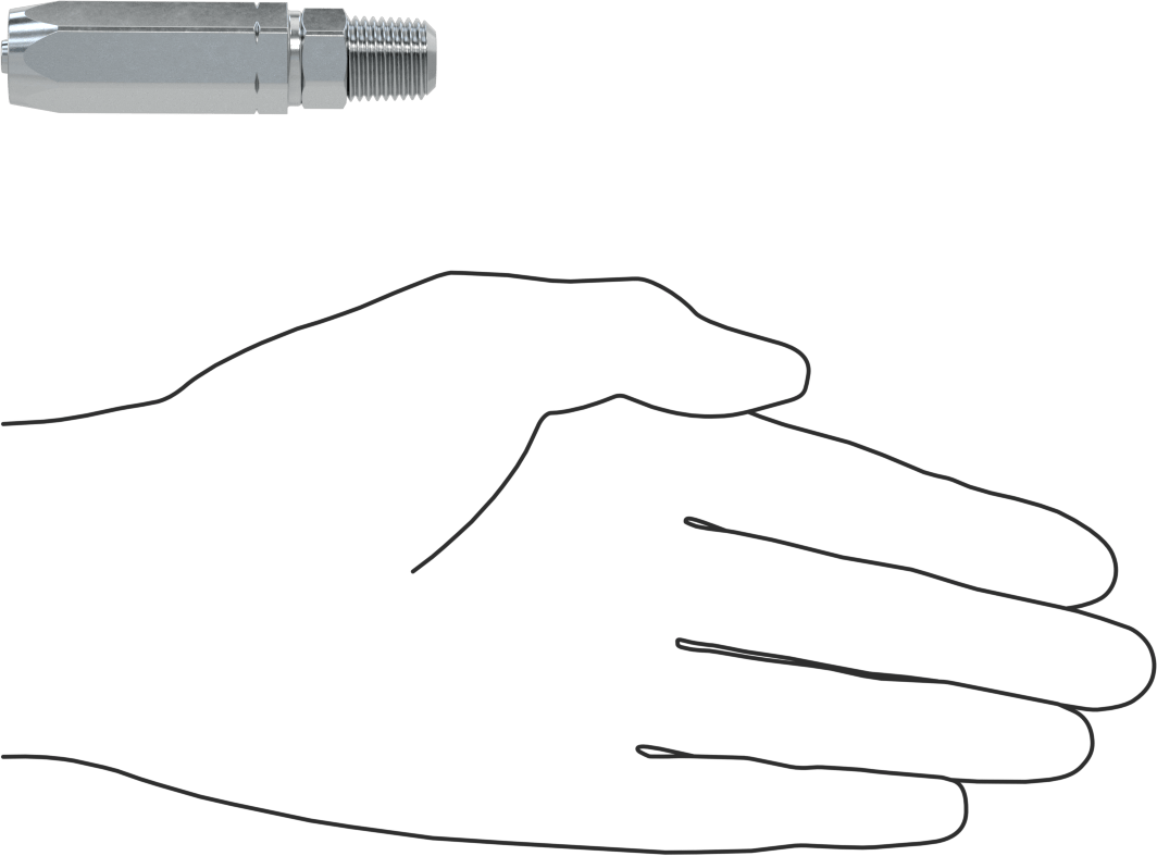 Çinko Kaplı Çelik Vidalı Hidrolik Hortum Bağlantı Elemanı, 1/4" Hortum İç Çapı için Parker 51R Serisi, 1/4 NPT Erkek