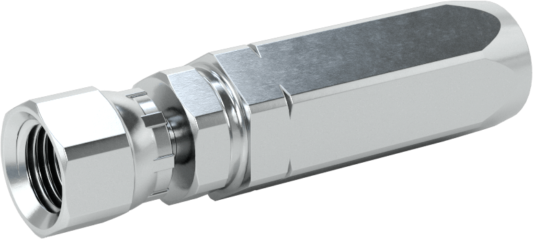 Çinko Kaplı Çelik Vidalı Hidrolik Hortum Bağlantı Elemanı, Parker 51R, 3/16" Hortum İç Çapı, 7/16"-20 Dişi, 37 Derece Genişletme
