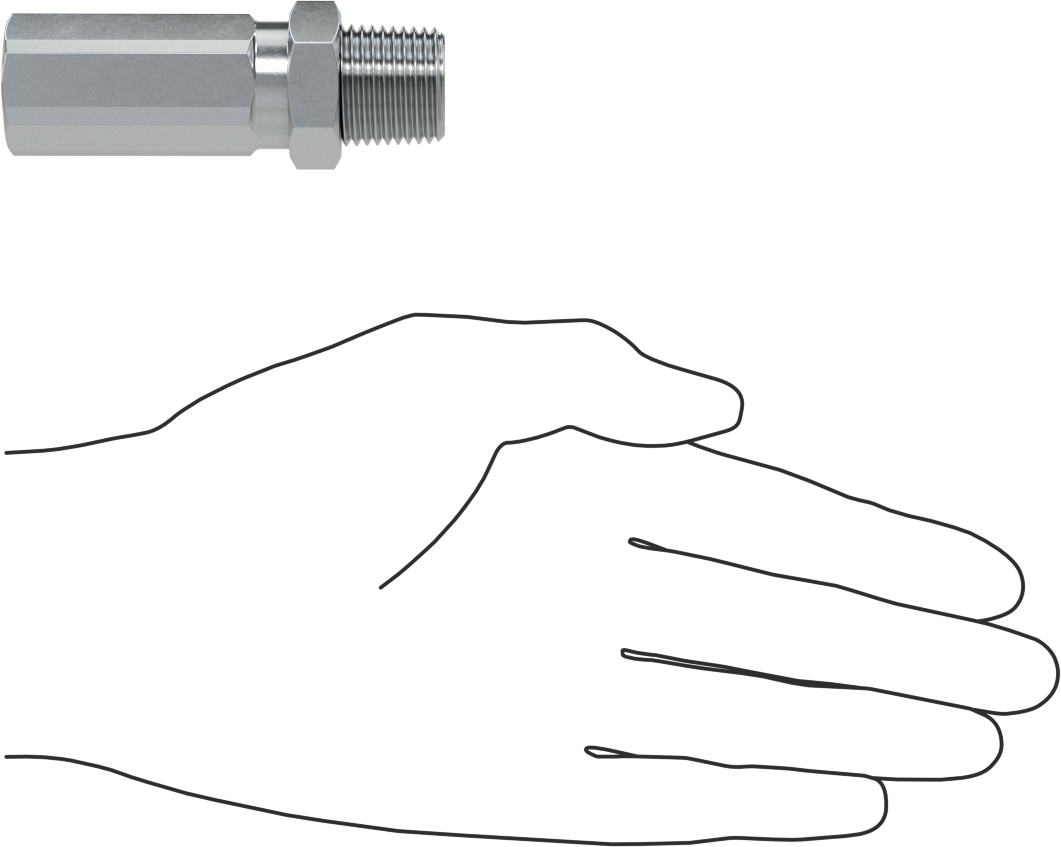 Çinko Kaplı Çelik Vidalı Hidrolik Hortum Bağlantı Elemanı, Parker 42 Serisi, 1/2" Hortum İç Çapı için, 1/2 NPTF Erkek