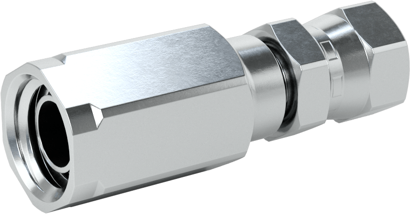 Çinko Kaplı Çelik Vidalı Hidrolik Hortum Bağlantı Elemanı, Parker 30, 1/2" Hortum İç Çapı, 3/4"-16 UNF, 37 Derece Dişi Konik