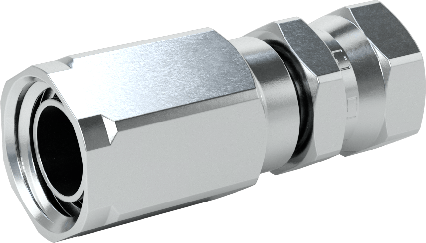 Çinko Kaplı Çelik Vidalı Hidrolik Hortum Bağlantı Elemanı, Parker 30, 3/4" Hortum İç Çapı, 1-1/16"-12 Dişi, 37 Derece Genişletme