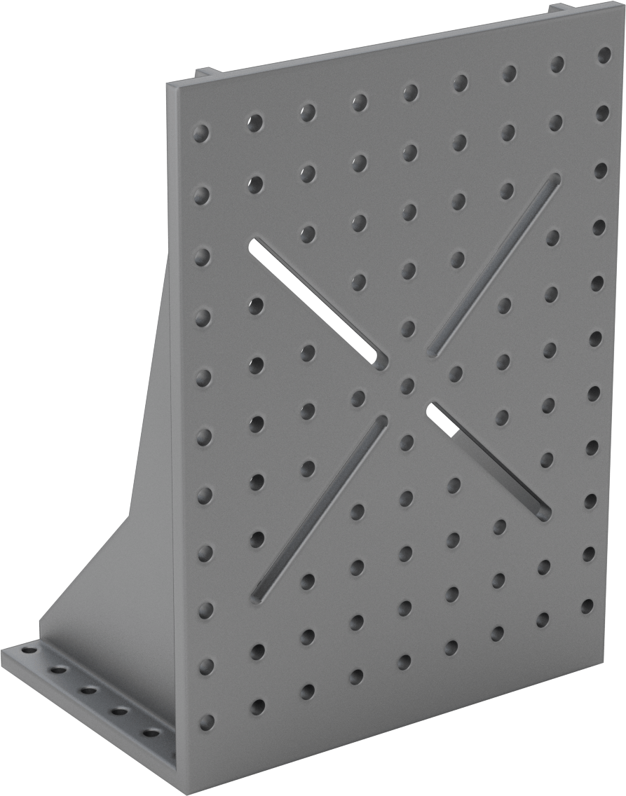 Montaj Delikli Açılı Plaka, Standart Tolerans, 150 mm Uzunluk x 221 mm Genişlik x 300 mm Yükseklik