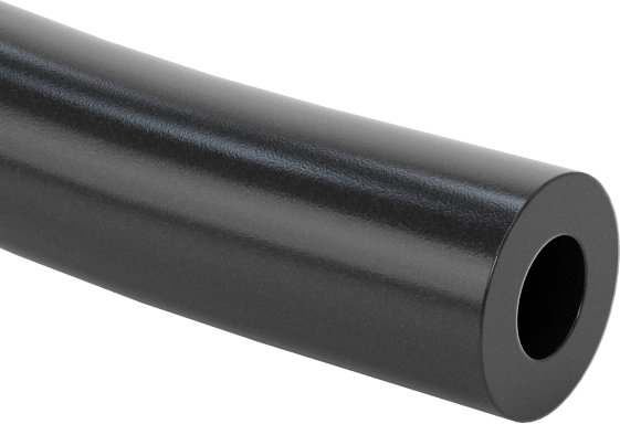 Hava ve Su için UV Dayanıklı Yumuşak PVC Plastik Boru, Opak Siyah, 1/4" ID, 1/2" OD