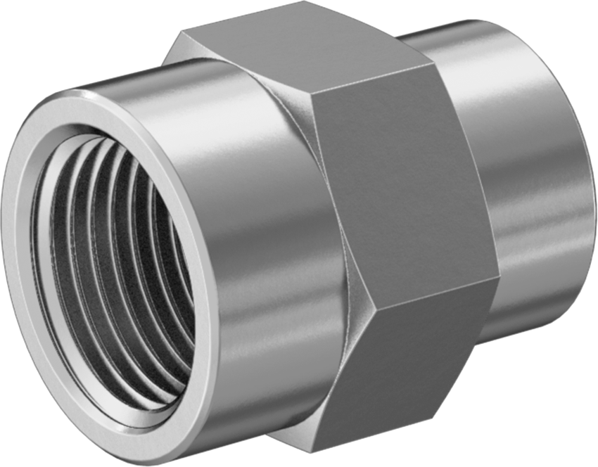 Hassas Aşırı Basınçlı Çelik Boru Bağlantı Parçası, Düz Redüktör, 3/8 x 1/4 NPT Dişi