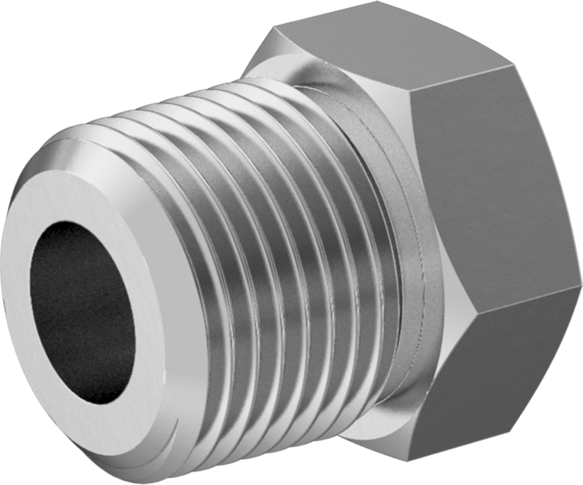 Hassas Aşırı Basınçlı Çelik Boru Bağlantı Parçası, Burç Redüksiyon Adaptörü, 3/8 Erkek x 1/8 Dişi NPT