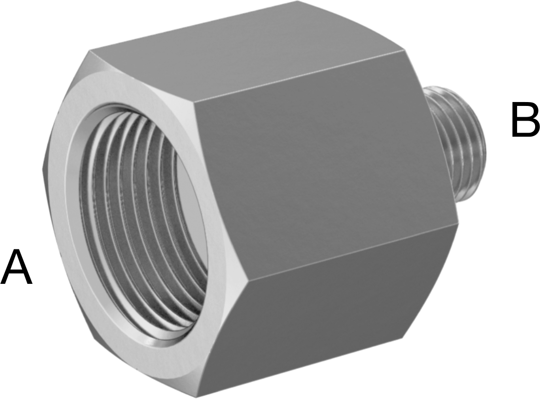 Hassas Aşırı Basınçlı Çelik Boru Bağlantı Parçası, Redüksiyon Adaptörü, 3/4 NPT Dişi x 1/4 NPT Erkek