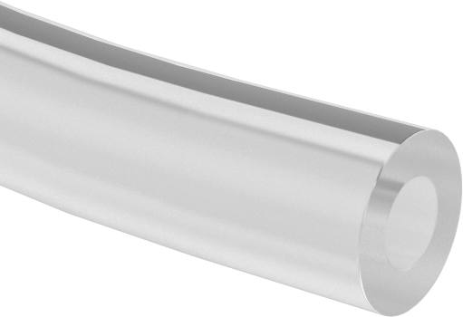 Kimyasallar için Aşırı Sıcaklık PTFE Boru, Çizgili Yarı Şeffaf, 1/8" ID, 1/4" OD