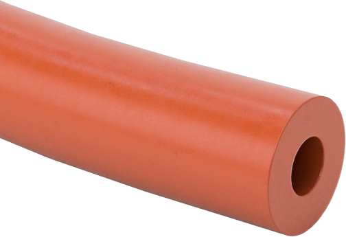Hava ve Su için Yüksek Sıcaklık Silikon Kauçuk Boru, Yumuşak, Durometer 50A, 3/32" ID, 7/32" OD, Opak Kırmızı