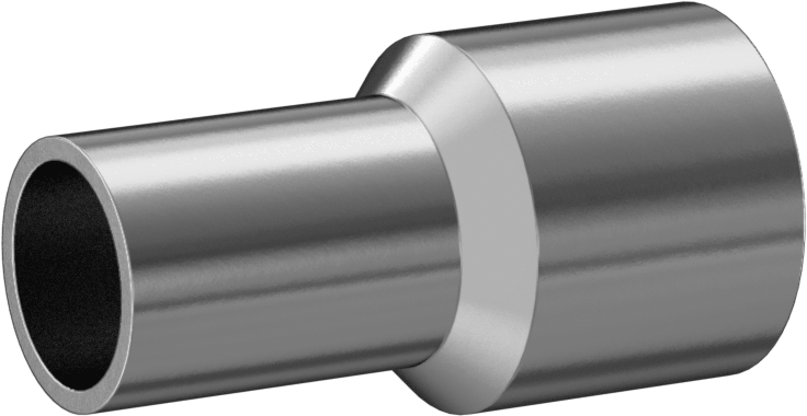 Paslanmaz Çelik Borular için 316/316L Paslanmaz Çelik Alın Kaynaklı Bağlantı Parçası, Parlatılmış Adaptör, 3/4" Boru Dış Çapı x 3/4 Alın Kaynaklı Boru