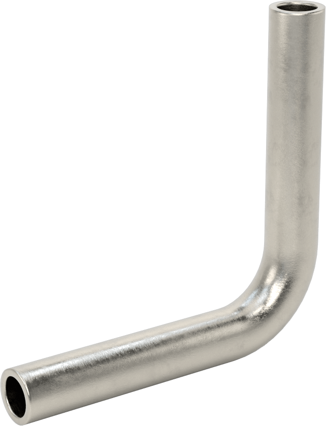 Paslanmaz Çelik Borular için 316/316L Paslanmaz Çelik Alın Kaynaklı Bağlantı Parçası, 1/2" Dış Çaplı Boru için Cilalı 90 Derece Dirsek Konektörü