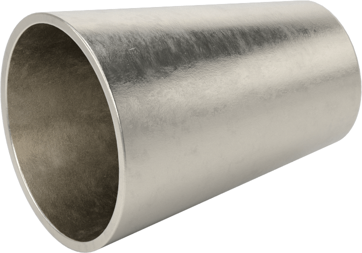 Paslanmaz Çelik Borular için 316/316L Paslanmaz Çelik Alın Kaynaklı Bağlantı Parçası, 1-1/2 inç x 1 inç Dış Çaplı Boru için Parlak Düz Redüktör
