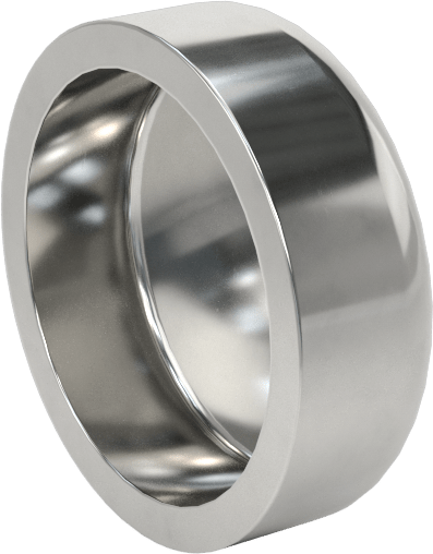Paslanmaz Çelik Borular için 316/316L Paslanmaz Çelik Alın Kaynaklı Bağlantı Parçası, 3/4" Dış Çaplı Boru için Parlak Kapak