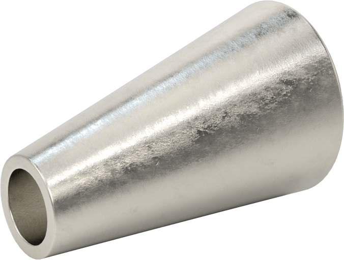 Paslanmaz Çelik Borular için 316/316L Paslanmaz Çelik Alın Kaynaklı Bağlantı Parçası, Parlak Ofset Düz Redüktör, 1 inç x 1/2 inç Boru Dış Çapı