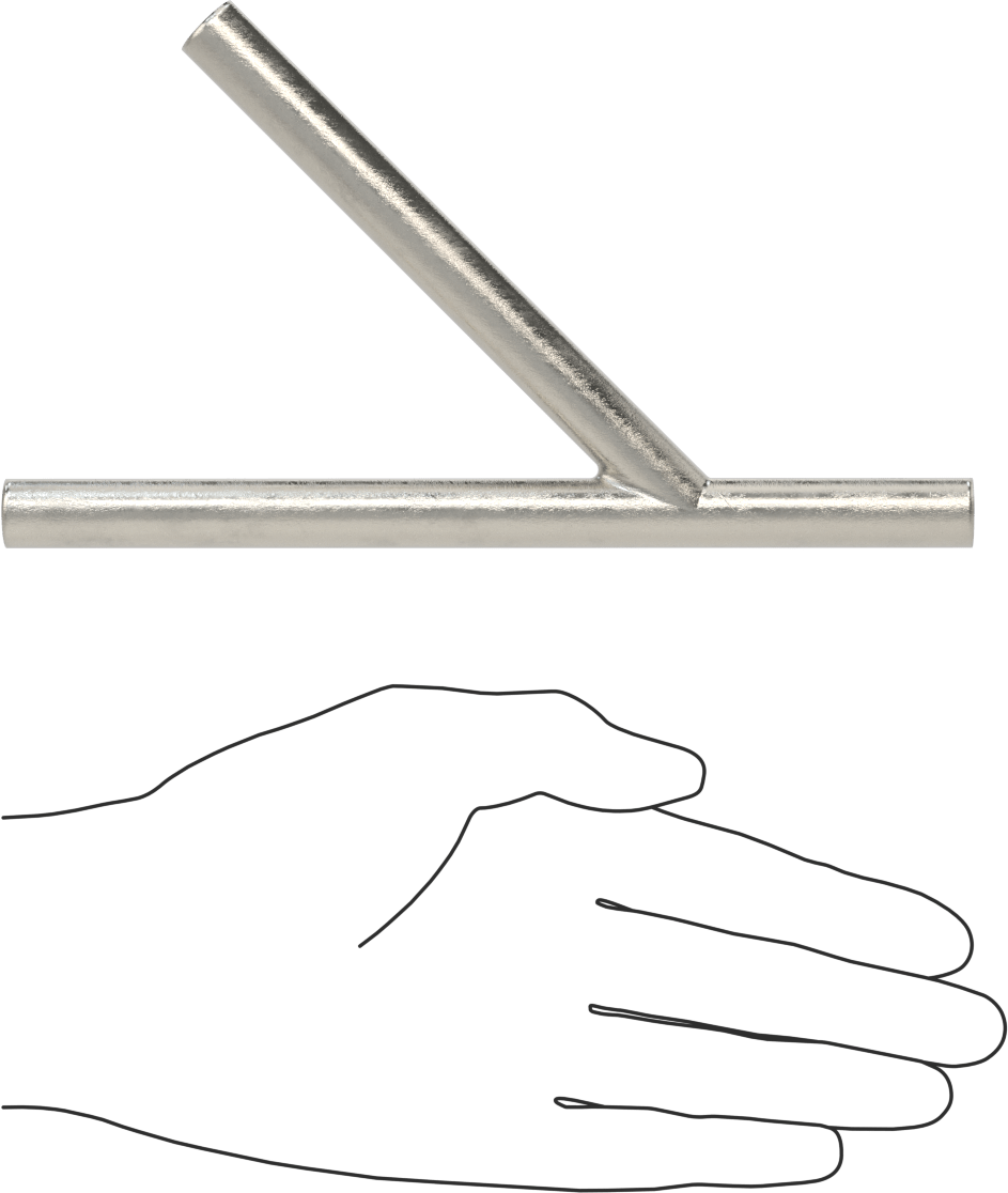 Paslanmaz Çelik Borular için 316/316L Paslanmaz Çelik Alın Kaynaklı Bağlantı Parçası, 1/2" Dış Çaplı Boru için Mat Y bağlantı Elemanı