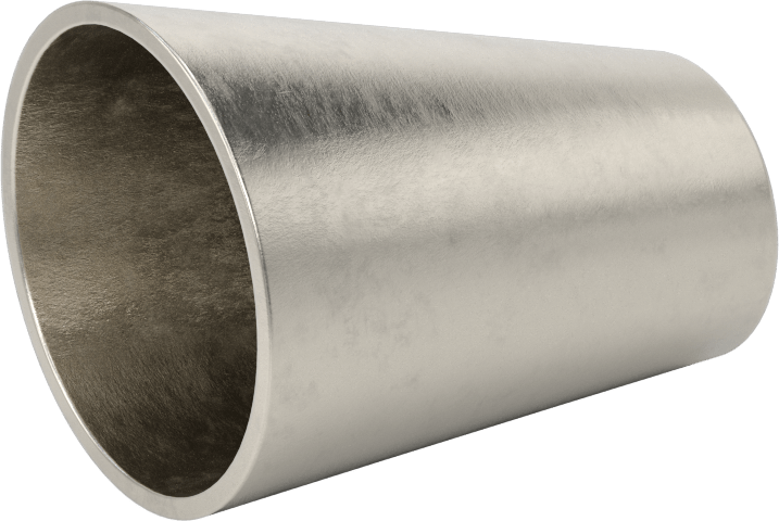 Paslanmaz Çelik Borular için 316/316L Paslanmaz Çelik Alın Kaynaklı Bağlantı Parçası, 1-1/2“ x 1” Dış Çaplı Boru için Parlak Ofset Redüktör