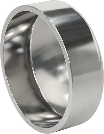Paslanmaz Çelik Borular için 316/316L Paslanmaz Çelik Alın Kaynaklı Bağlantı Parçası, 1-1/2" Dış Çaplı Boru için Cilalı Kapak